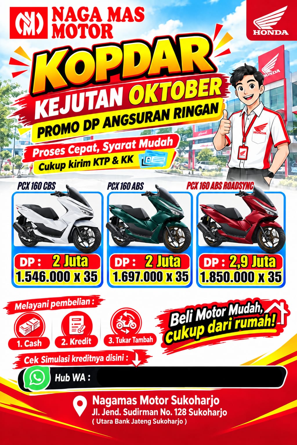 promo honda pcx solo